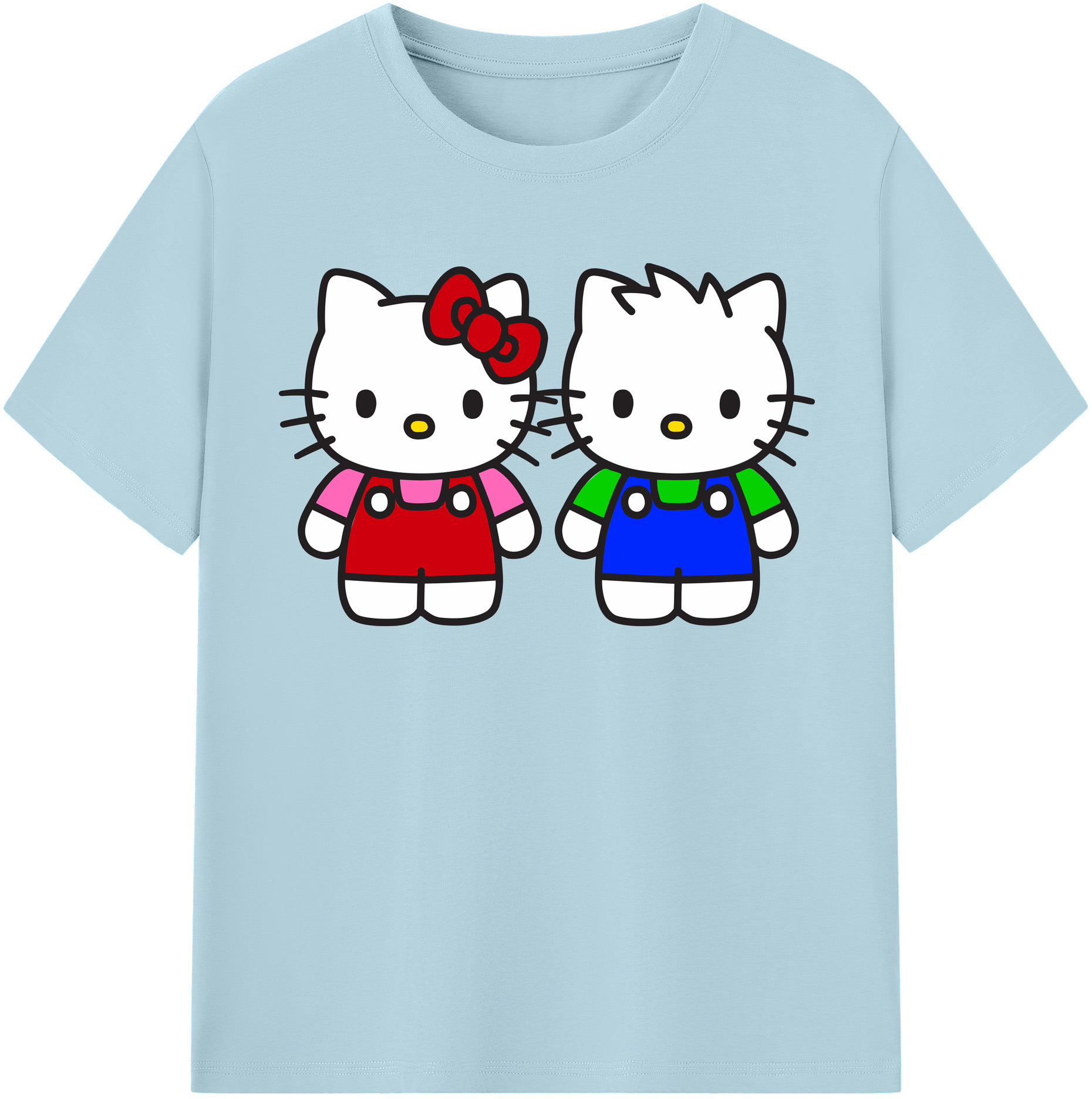（画像用） Hello Kitty ハローキティ 綿100％半袖Tシャツ（フロントプリント）